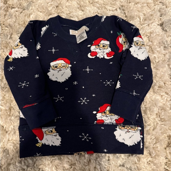 TBBC Cassidy comfy Santa crewneck 3-6 mo - Picture 2 of 2